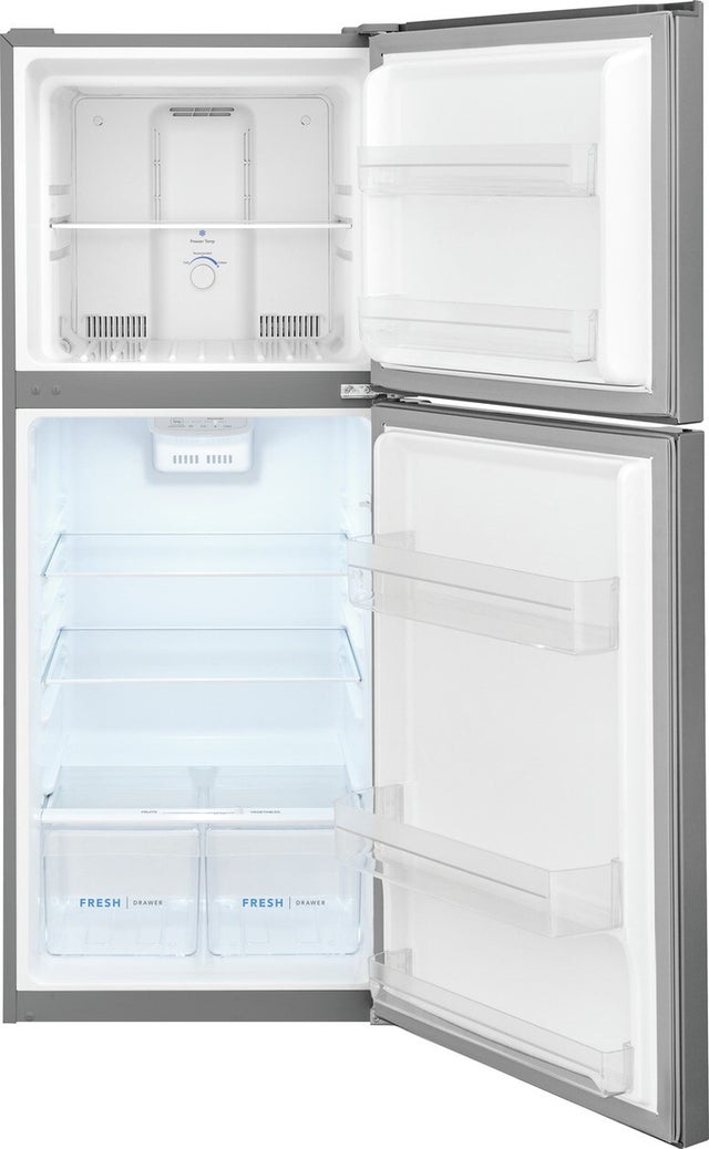 Frigidaire FFET1222UV 24 Inch Top Freezer Apartment-Size Refrigerator wi...