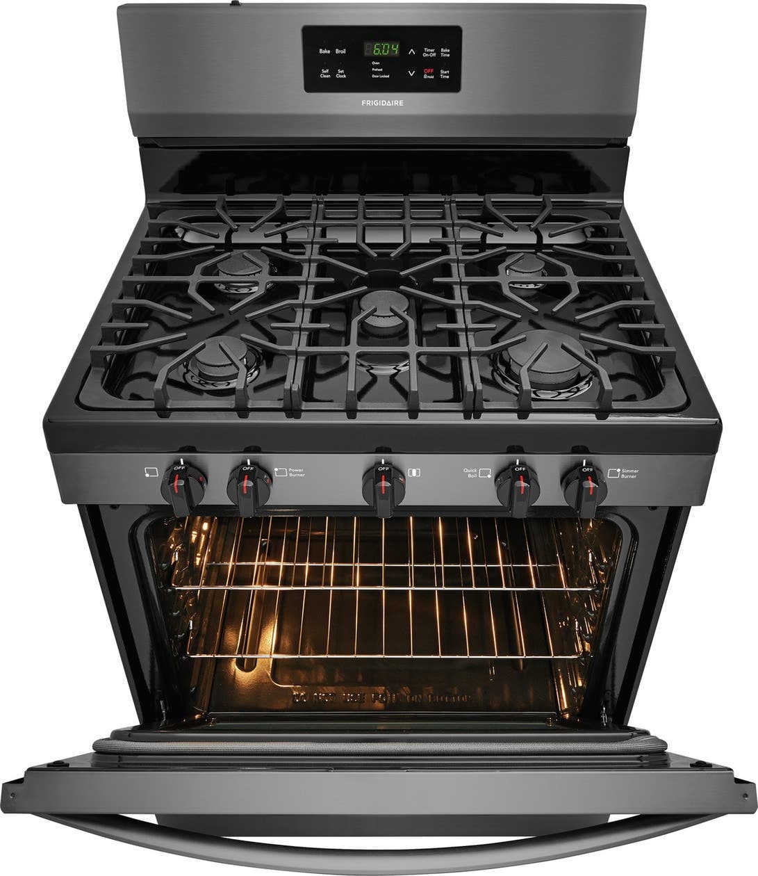 Frigidaire FFGF3054TD Black Stainless Steel, Natural Gas