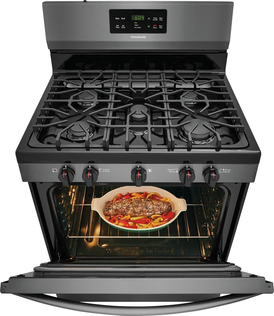 Frigidaire FFGF3054TD Black Stainless Steel, Natural Gas