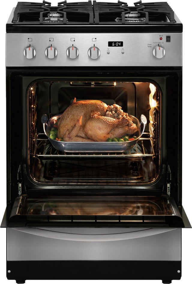 Frigidaire FFGH2422US 24 Inch Front Control Freestanding Gas Range with ...