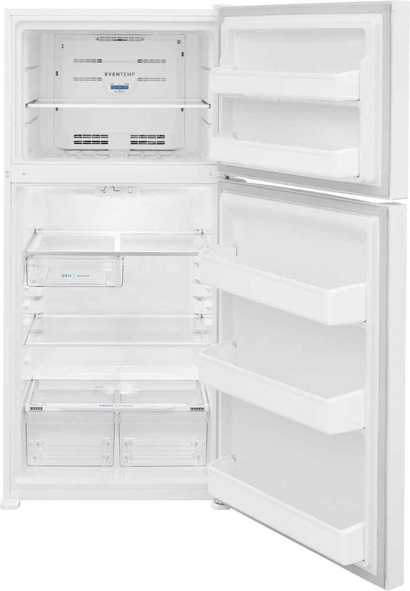 Frigidaire FFTR1835VW 30 Inch Top Freezer Refrigerator with 18.3 Cu. Ft....