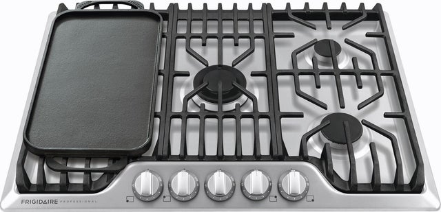 Frigidaire FPGC3077RS Gas Cooktop with 5 Sealed Burners and Removable Gr...