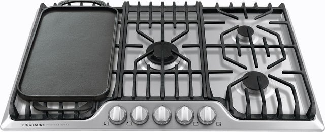 Frigidaire FPGC3677RS Gas Cooktop with 5 Sealed Burners and Removable Gr...