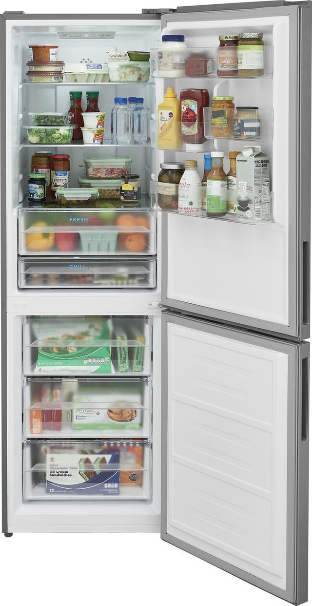 Frigidaire FRBG1224AV 11.5 Cu. Ft. Bottom Freezer Refrigerator: Brushed ...