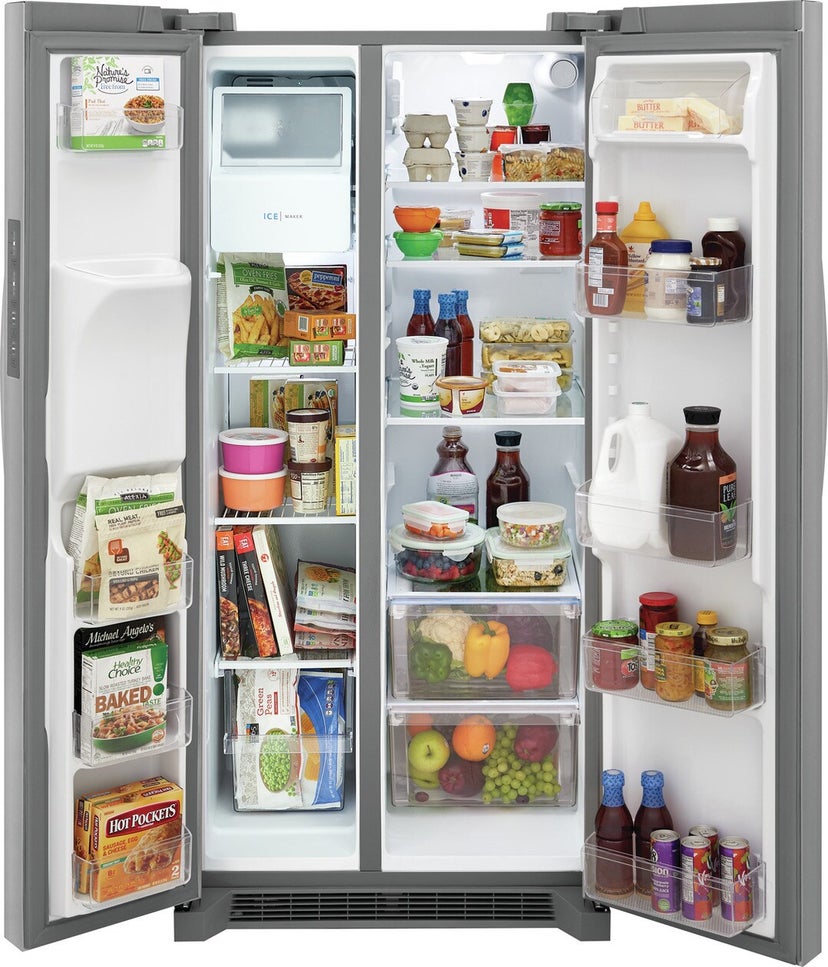 Frigidaire FRSS2323AS 33 Inch, 22.2 Cu. Ft. Freestanding Side-by-Side Re...