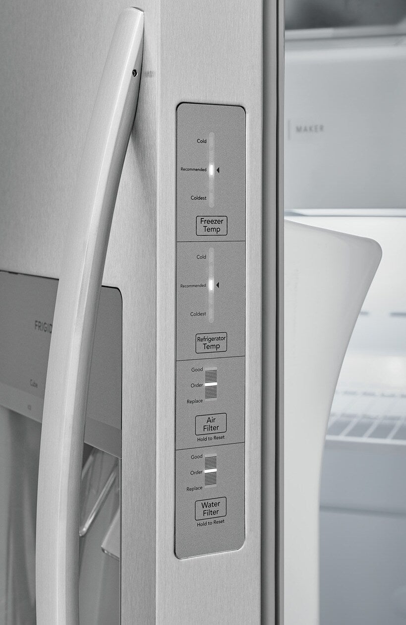 Frigidaire FRSS2323AS 33 Inch, 22.2 Cu. Ft. Freestanding Side-by-Side Re...