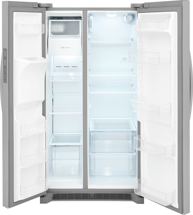 Frigidaire FRSS2623AS 36 Inch Freestanding Side by Side Refrigerator wit...