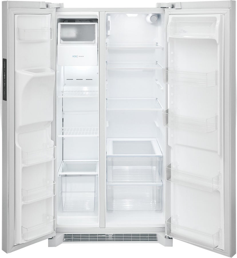 Frigidaire FRSS2623AW 36 Inch Freestanding Side by Side Refrigerator wit...