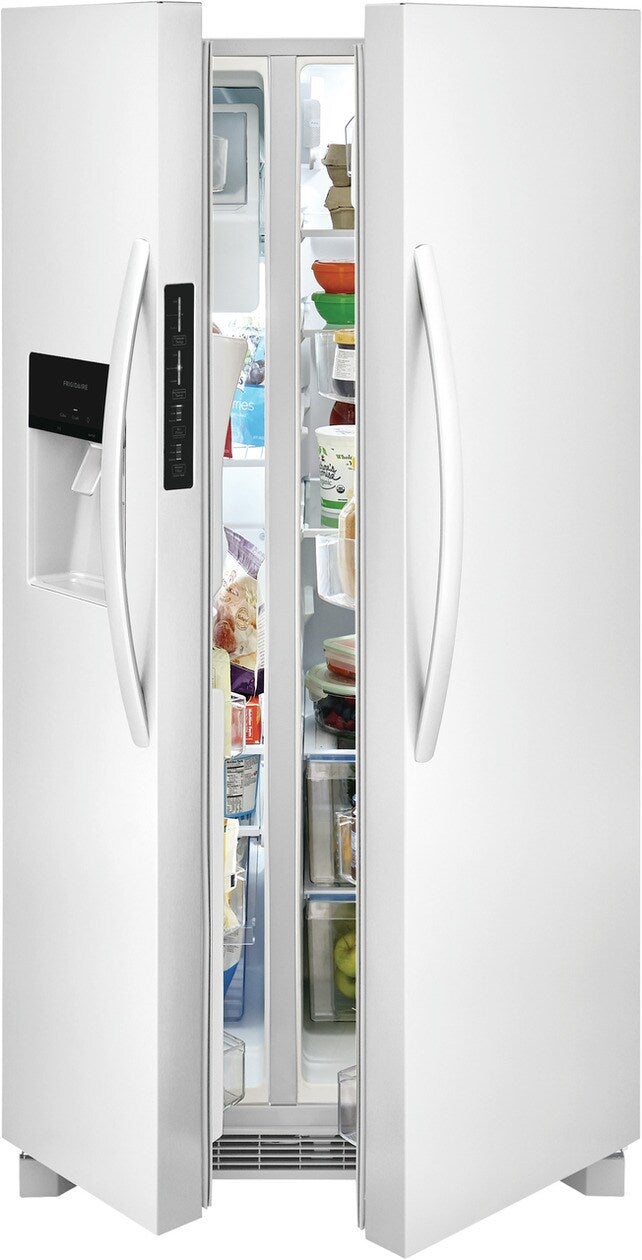 Frigidaire FRSS2623AW 36 Inch Freestanding Side by Side Refrigerator wit...