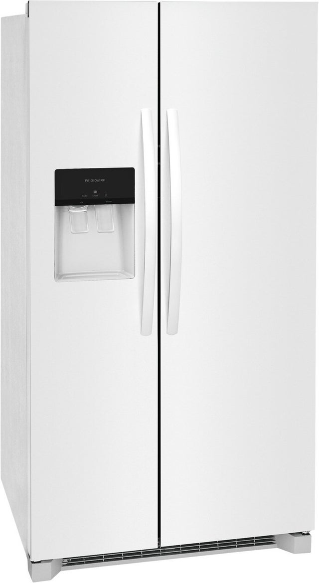 Frigidaire FRSS2623AW 36 Inch Freestanding Side by Side Refrigerator wit...