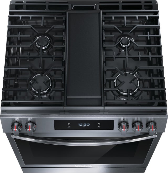 Frigidaire GCFG3060BD 30" Freestanding Gas Range w/ Air Fry: Black Stain...