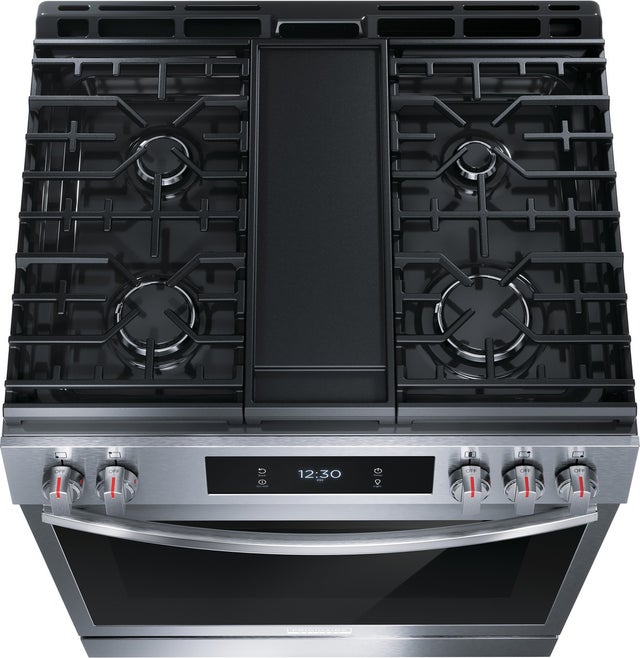 Frigidaire GCFG3060BF 30" Freestanding Gas Range w/ Air Fry: Stainless S...