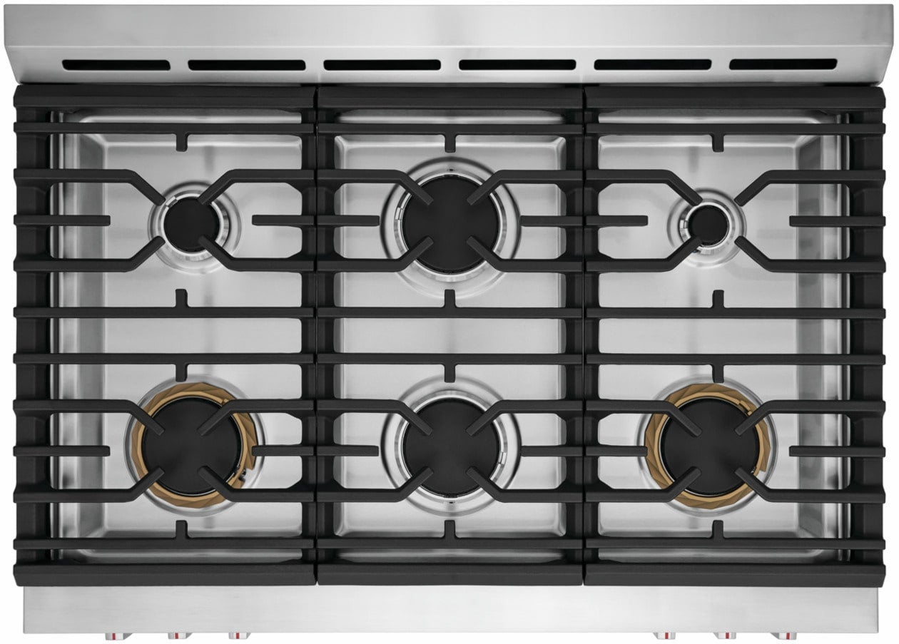 Frigidaire GCFG3661AF 36 Inch Freestanding Gas Range Smudge-Proof