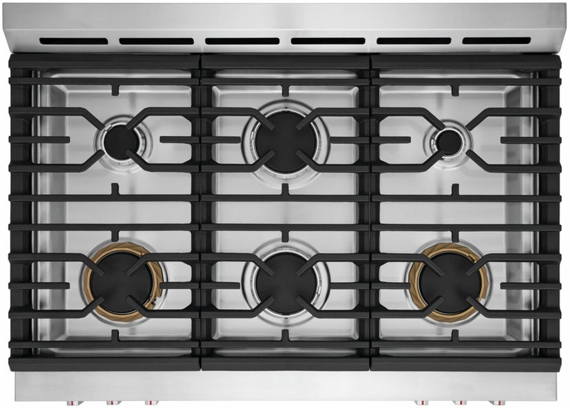 Frigidaire GCFG3661AF 36 Inch Freestanding Gas Range with 6 Sealed Burne...