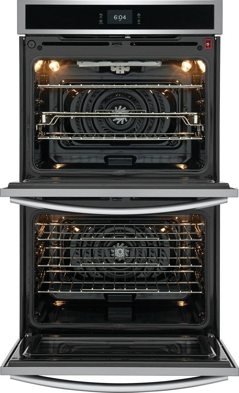 Frigidaire GCWD3067AF 30 Inch Double Electric Wall Oven with Air Fry, 10...