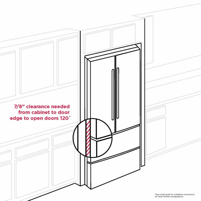 Frigidaire PRMC2285AF 36 Inch Counter Depth 4 Door French Door Refrigera...