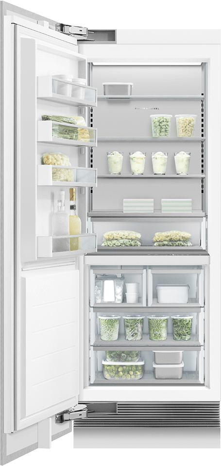 Fisher Paykel RS3084FLJ1 Panel Ready, Left Hinge with White Interior