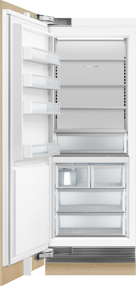 Fisher Paykel RS3084FLJ1 Panel Ready, Left Hinge with White Interior