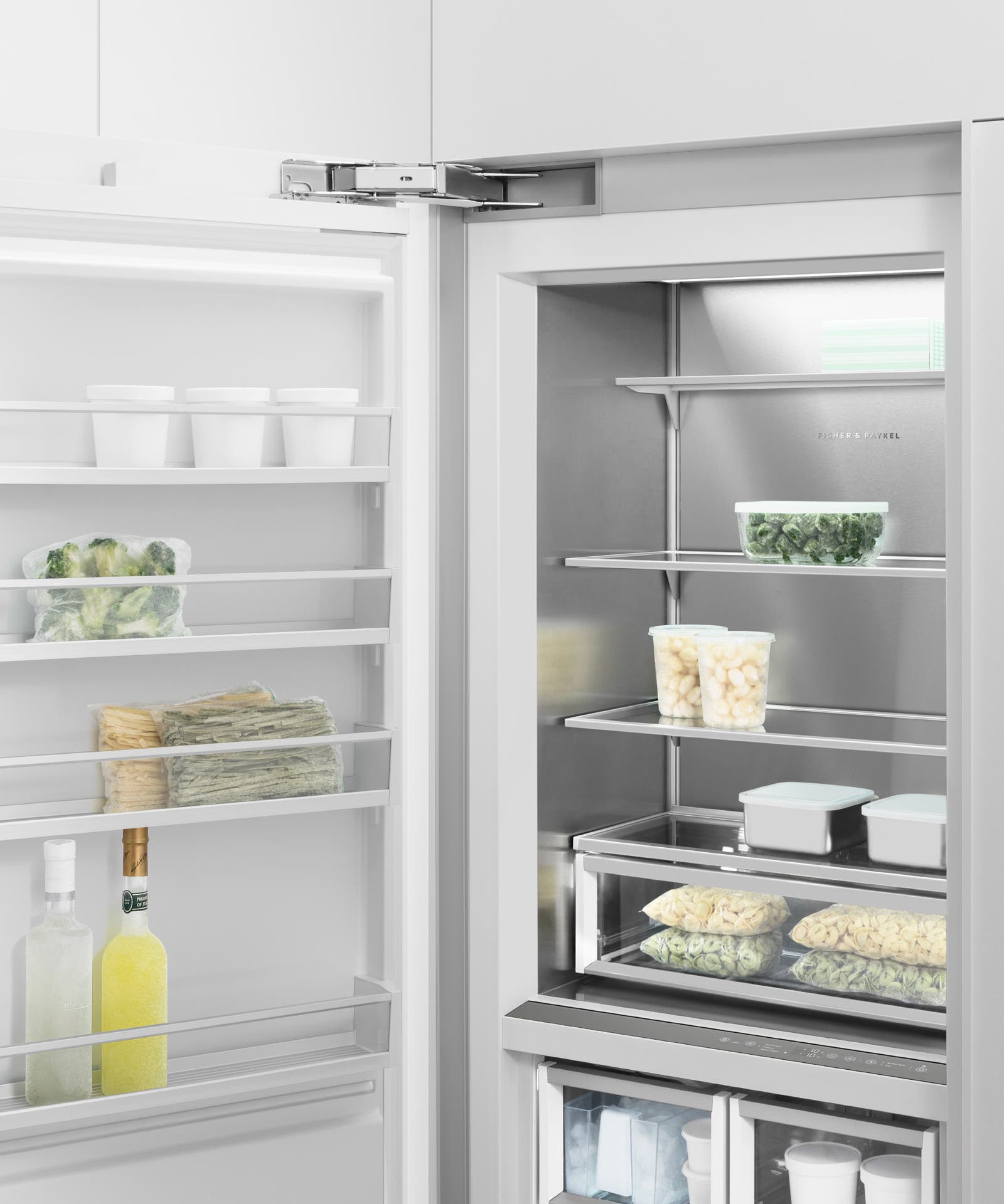 Fisher Paykel RS3084FLJ1 Panel Ready, Left Hinge with White Interior