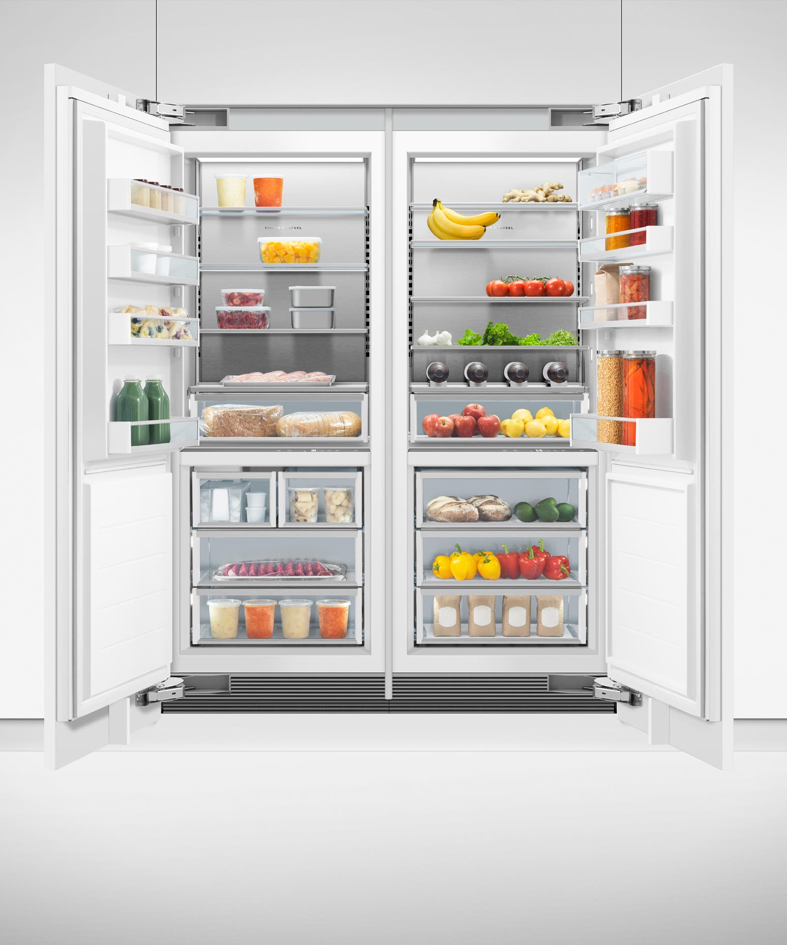 Fisher Paykel RS3084FLJ1 Panel Ready, Left Hinge with White Interior