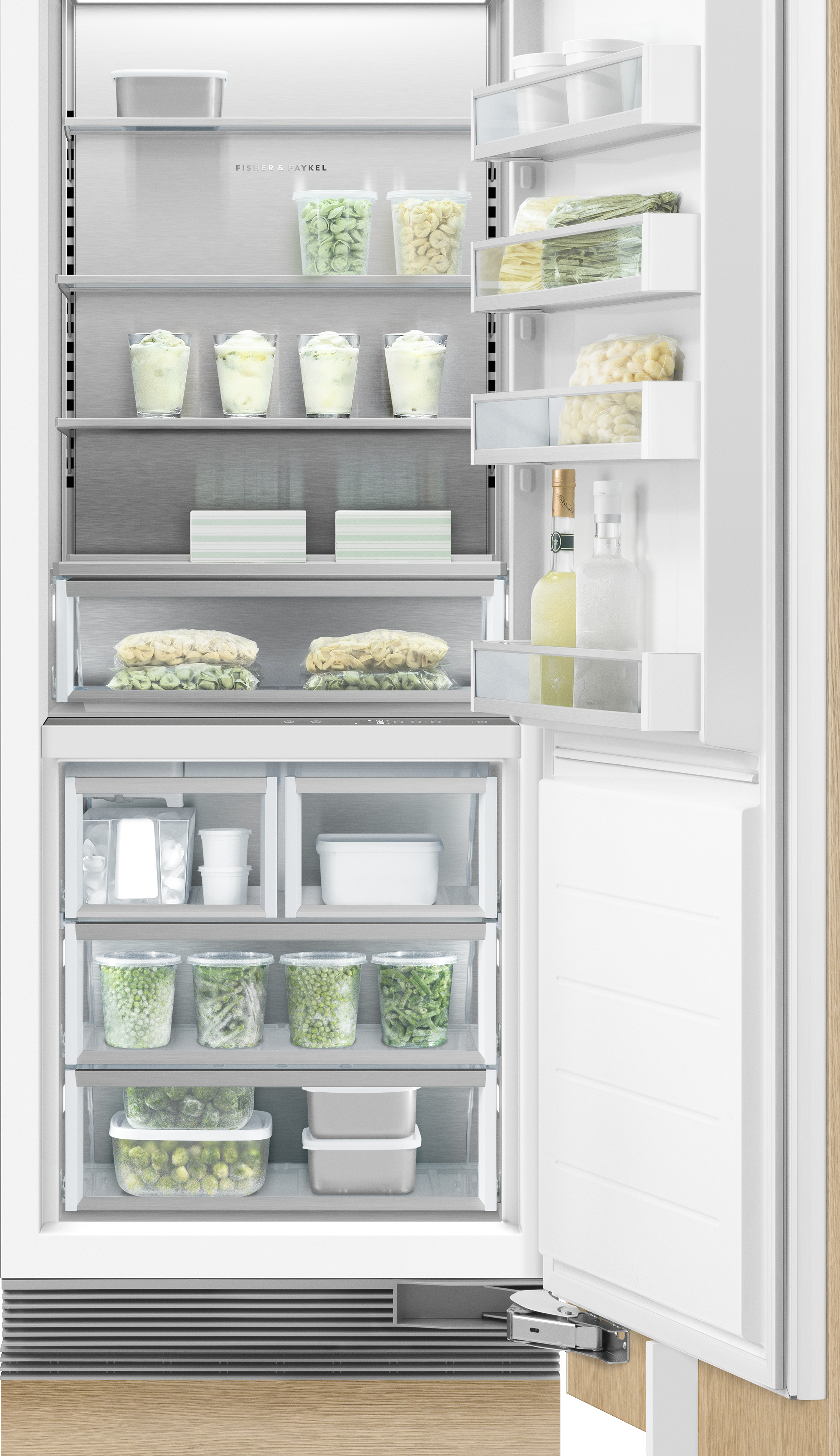 Fisher Paykel RS3084FRJK1 Panel Ready, Right Hinge with Stainless Steel Inte...