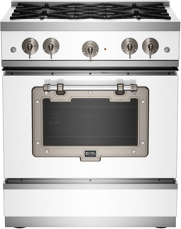 Big Chill BCCS30CPV2MWNG 30 Inch Classic Gas Range: Matte White