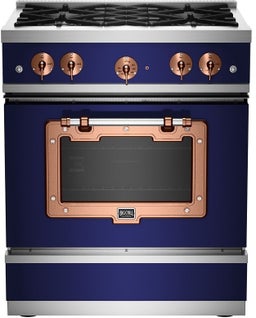 Cobalt With Brushed Copper Trim, Natural Gas