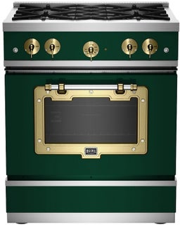 Moss Green With Brushed Brass Trim, Liquid Propane