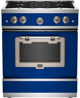 Signal Blue With Satin Nickel Trim, Natural Gas