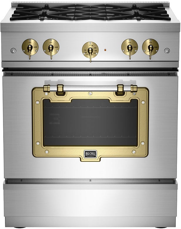 Big Chill BCCS30CPV2MWNG 30 Inch Classic Gas Range: Matte White