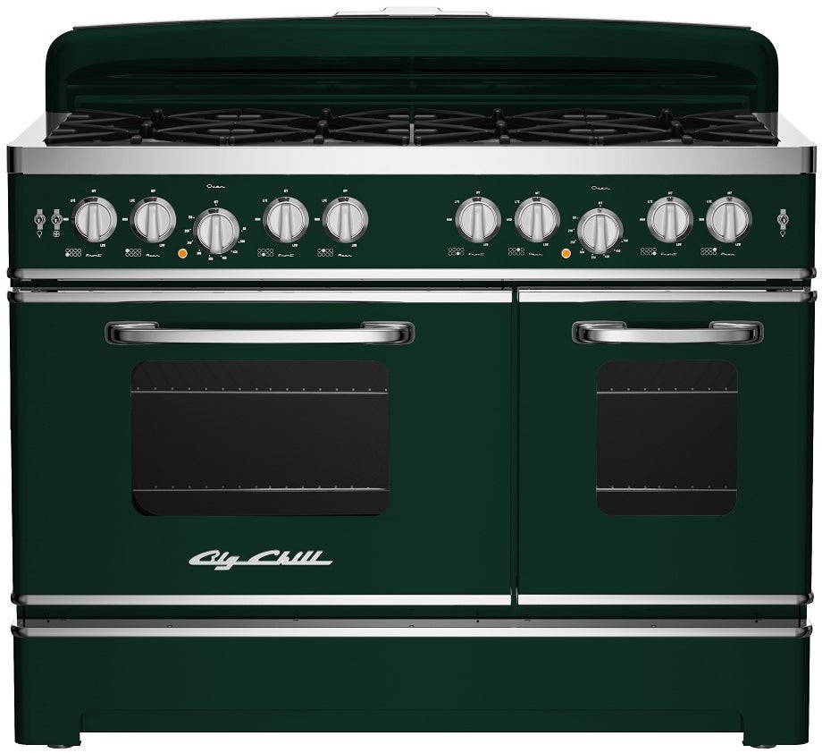 Big Chill BCR48CARLP 48 Inch Freestanding Retro Gas Range Carmine