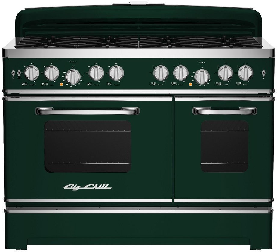 Big Chill BCR48CARLP 48 Inch Freestanding Retro Gas Range Carmine