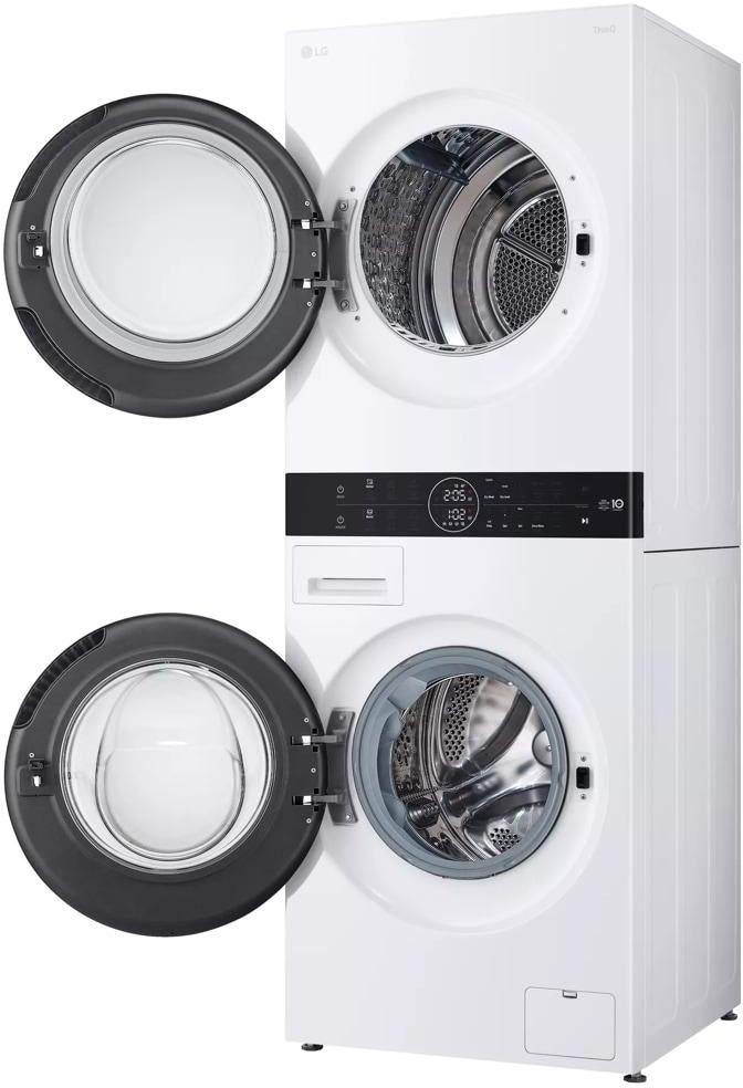 LG WKHC152HWA 24 Inch Smart Electric Laundry Center White