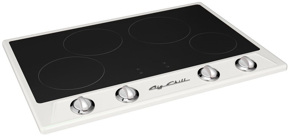 Big Chill BCRICK30CW 30 Inch Retro Induction Cooktop: Classic White