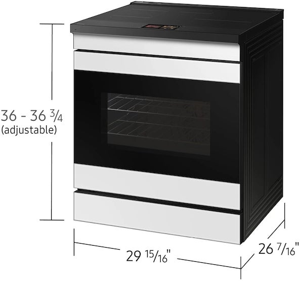 Samsung NSI6DB990012 6.3 Cubic Foot Induction Slide In Range Camera 7 I...