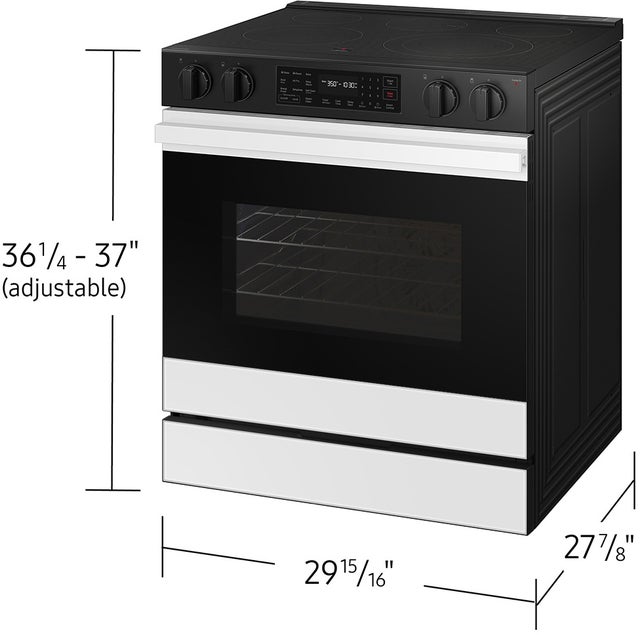 Samsung NSE6DB830012 30 Inch Slide-In Electric Smart Range with 5 Eleme...