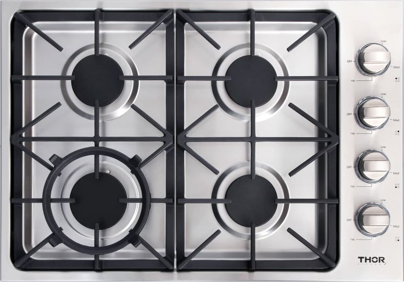 Thor TGC3001 30 Inch Gas Cooktop with 4 Sealed Burners, Continu...