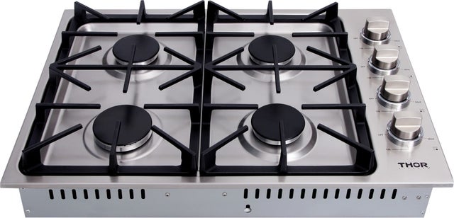 Thor TGC3001 30 Inch Gas Cooktop with 4 Sealed Burners, Continu...