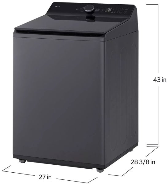 LG WT8400CB 5.5 cu.ft. Mega Capacity Smart Top Load Washer wit...