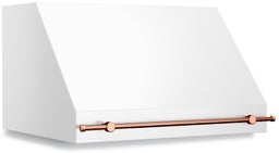 Classic White With Brushed Copper Trim