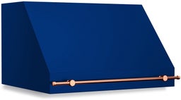 Signal Blue With Brushed Copper Trim