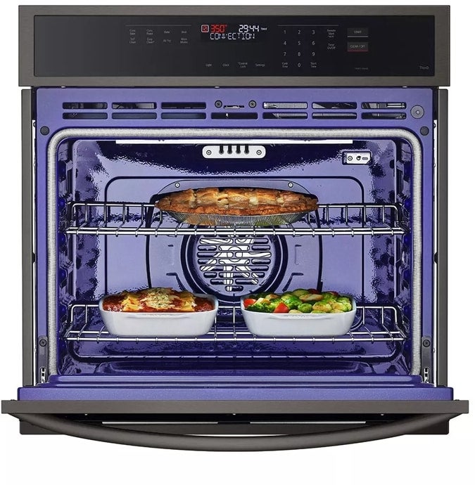 LG WSEP4723D 30 Inch Single Electric Smart Wall Oven with 4.7 c...