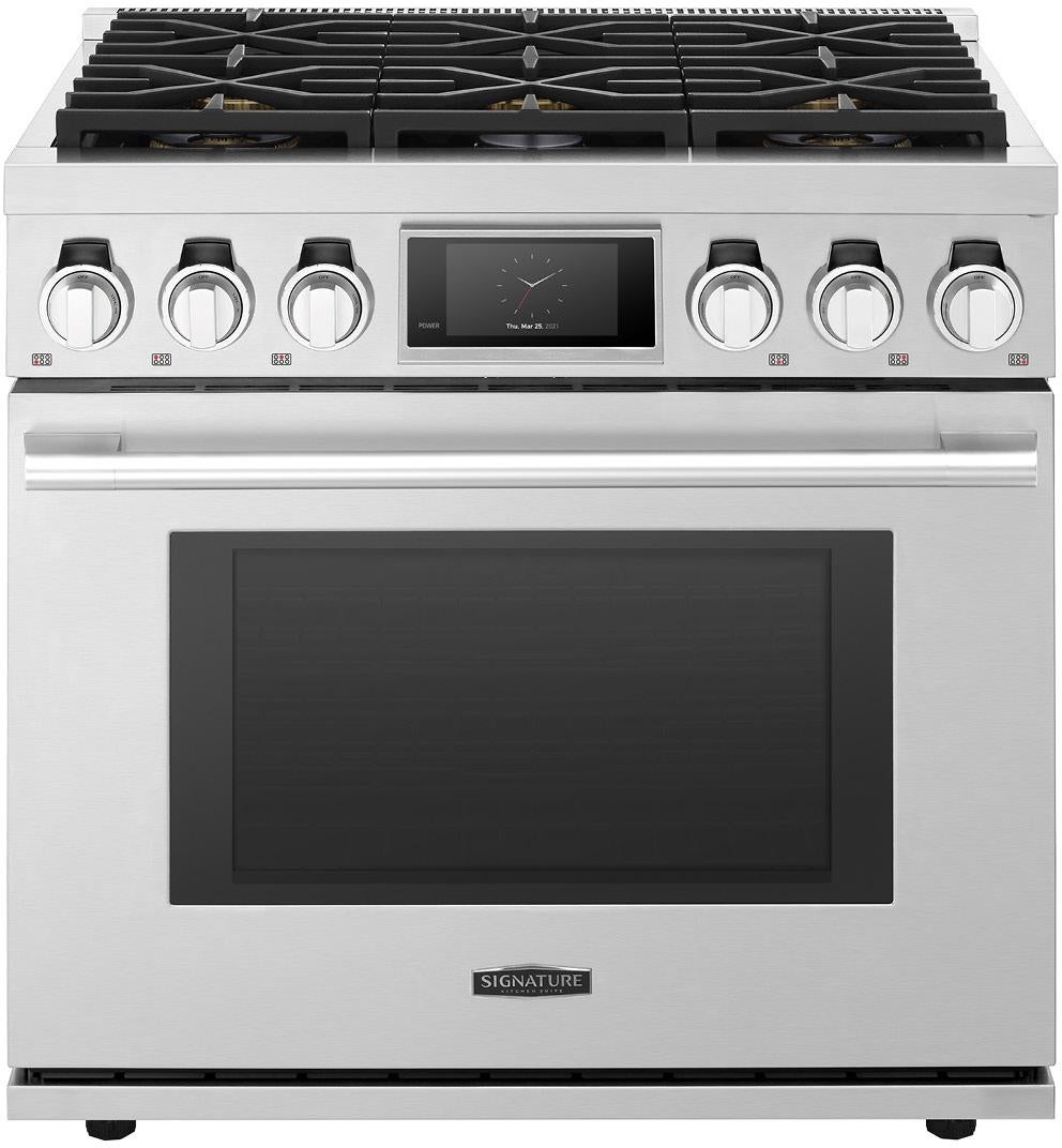 スズキ L4S3RE Signature Kitchen Suite SKSDR360S 36 Inch Dual Fuel Range, 6