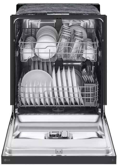 LG LDFC2423B 24 Inch Full Console Dishwasher with 15 Place Sett...