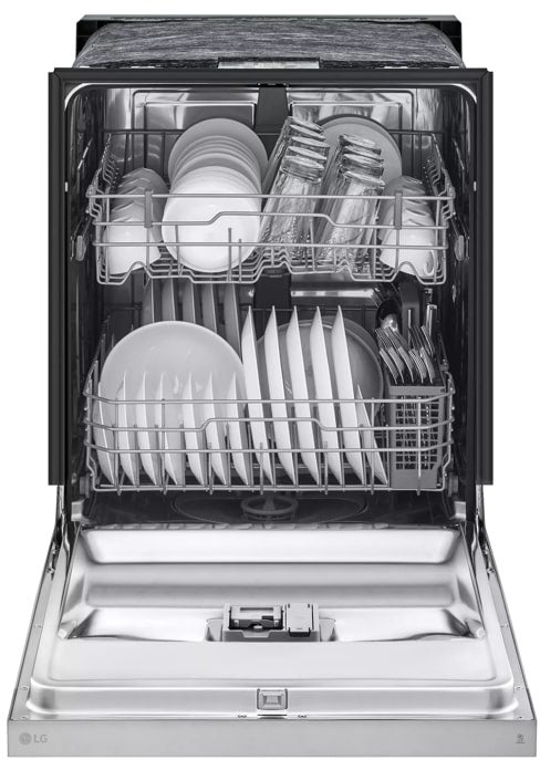 LG LDFC2423V 24 Inch Full Console Dishwasher with 15 Place Sett...