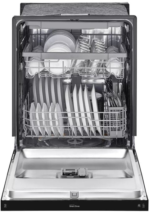 LG LDFN4542B 24 Inch Full Console Dishwasher with 15 Place Sett...