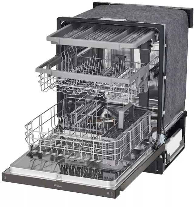 LG LDFN4542D 24 Inch Full Console Dishwasher with 15 Place Sett...