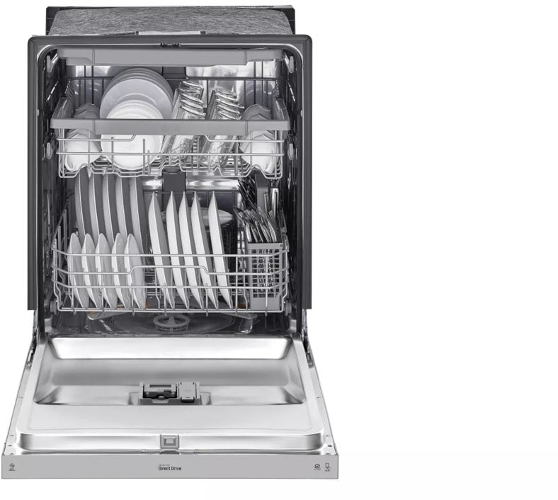 LG LDFN4542S 24 Inch Full Console Dishwasher with 15 Place Sett...