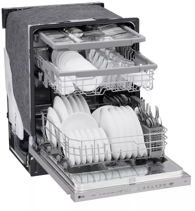 LG LDPH5554S Top Control Dishwasher with Pocket handle, Hidden ...