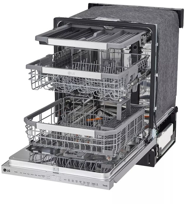 LG LDPS6762S Pocket Handle Top Control Dishwasher With Steam Sp...